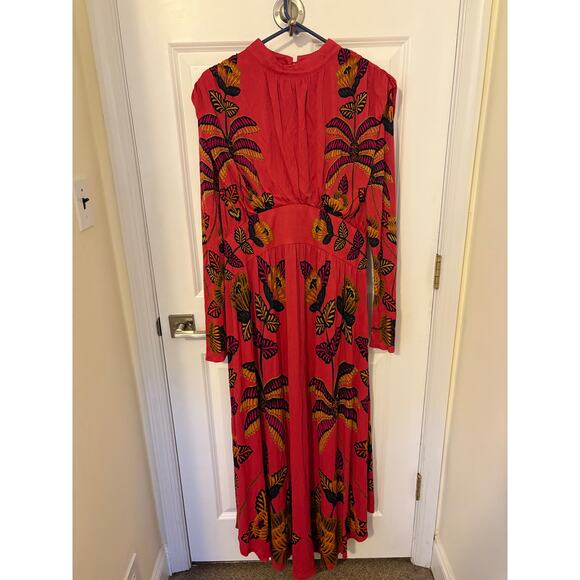 Farm Rio Living Bloom Blush Maxi Dress - Picture 1 of 5